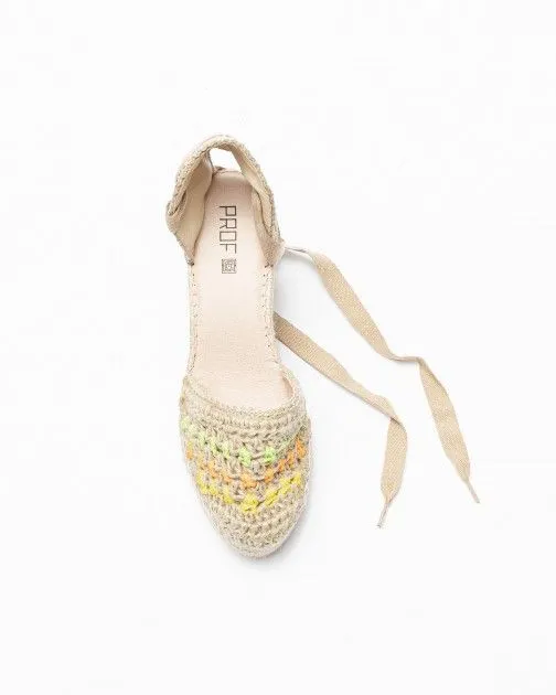 Sandalias con cuña PROF Alba11 Beige