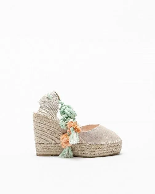 Sandalias con cuña PROF Alba135 Beige