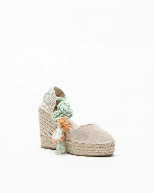 Sandalias con cuña PROF Alba135 Beige