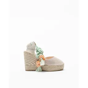 Sandalias con cuña PROF Alba135 Beige