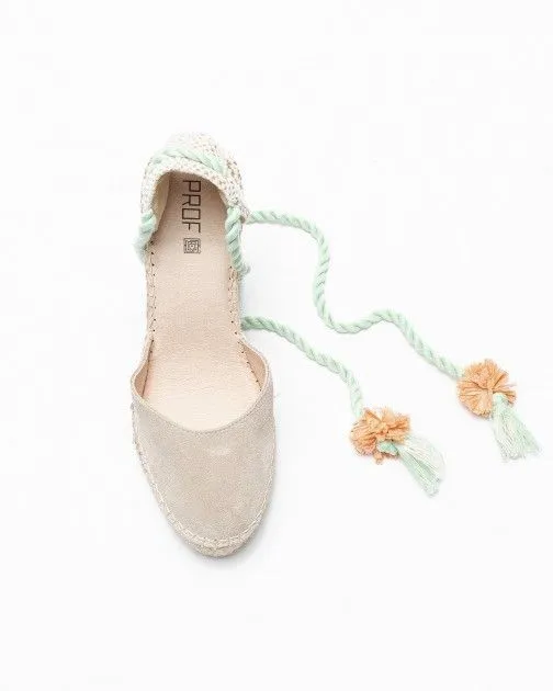 Sandalias con cuña PROF Alba135 Beige