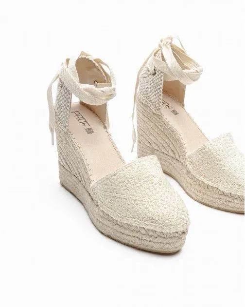 Sandalias con cuña PROF Alba64 Beige