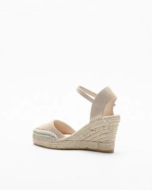 Sandalias con cuña PROF Denis 42 Beige