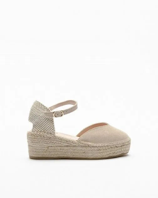 Sandalias con cuña PROF JAVA22 Beige