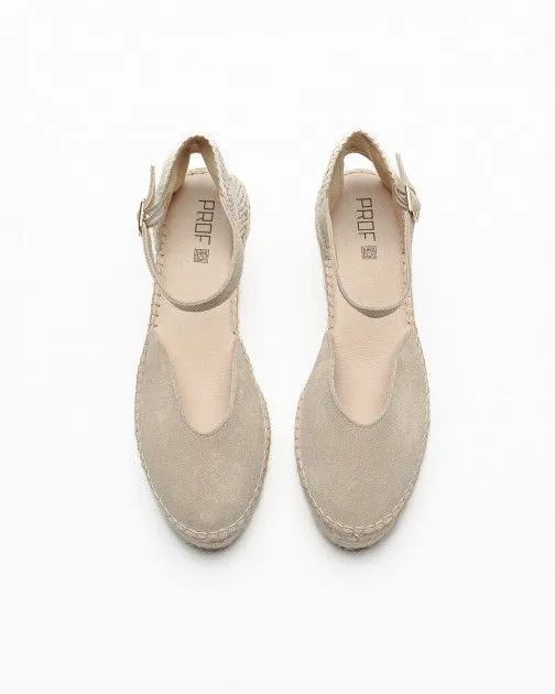 Sandalias con cuña PROF JAVA22 Beige