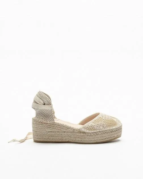 Sandalias con cuña PROF Java79 Beige