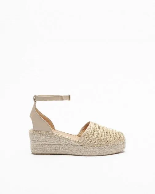 Sandalias con cuña PROF PRO24YU502 Beige