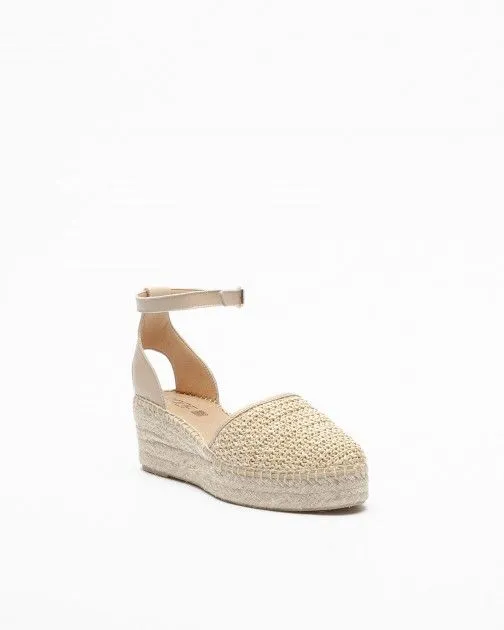 Sandalias con cuña PROF PRO24YU502 Beige