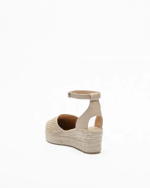 Sandalias con cuña PROF PRO24YU502 Beige