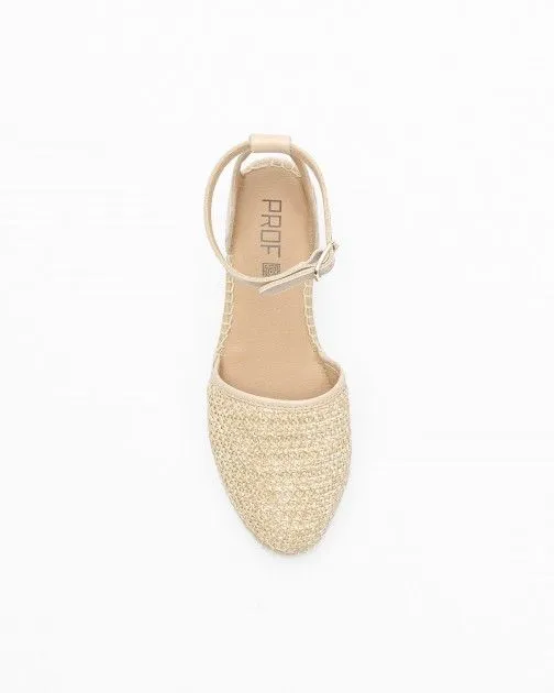 Sandalias con cuña PROF PRO24YU502 Beige