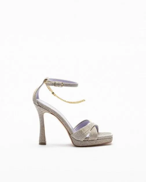 Sandalias de tacón alto PROF 3236 Beige