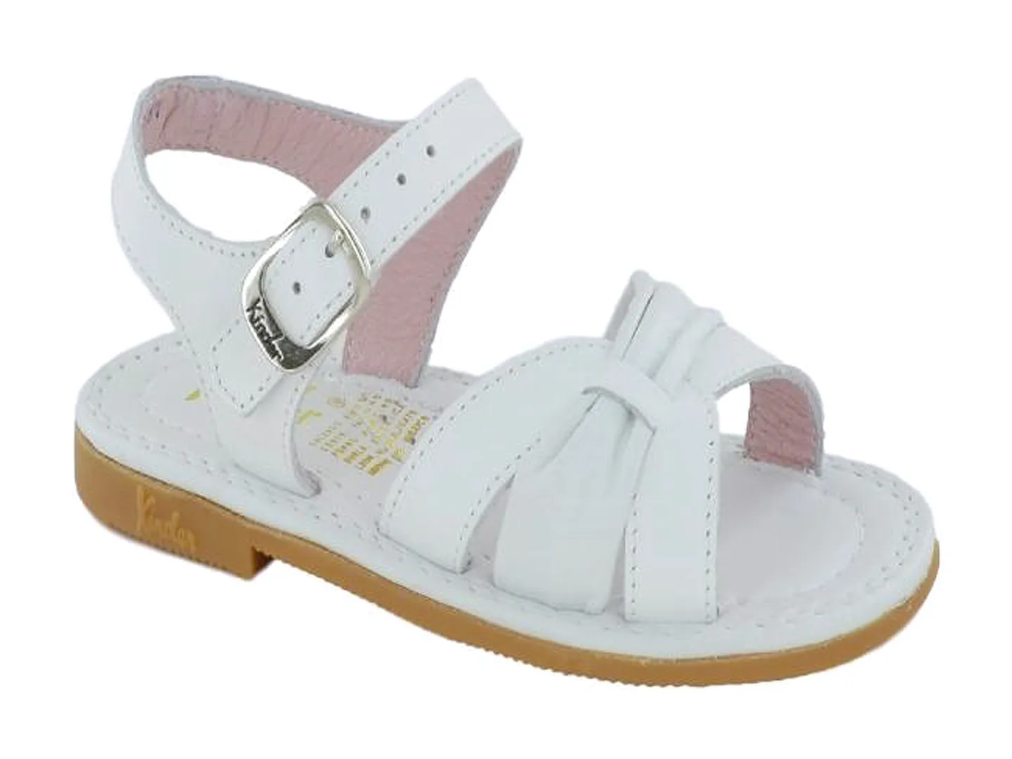 Sandalias Kinder 6091 Blanco Para Niña