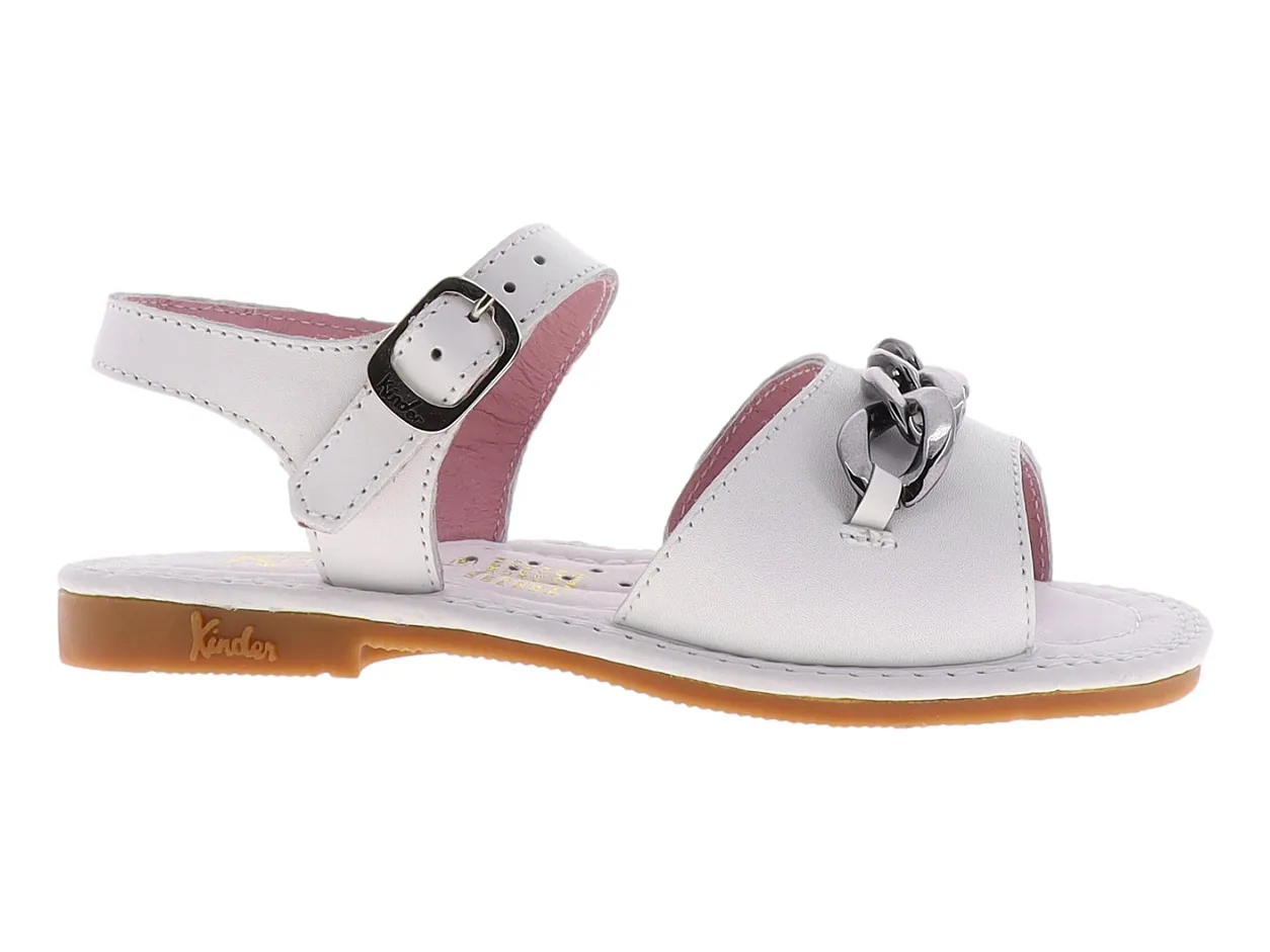 Sandalias Kinder 6649 Blanco Para Niña