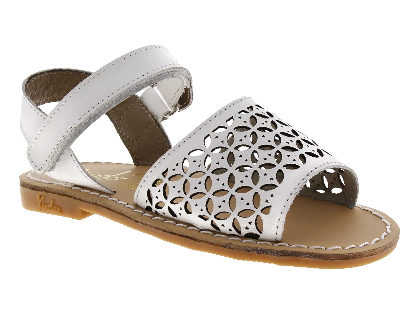 Sandalias Kinder 7221 Blanco Para Niña