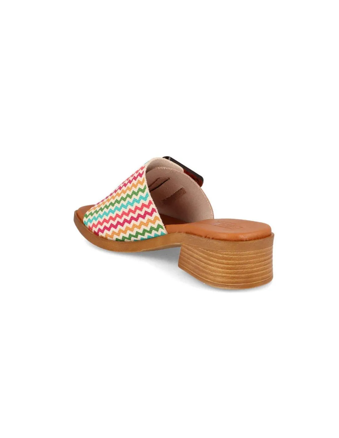 Sandalias mujer piel multicolor