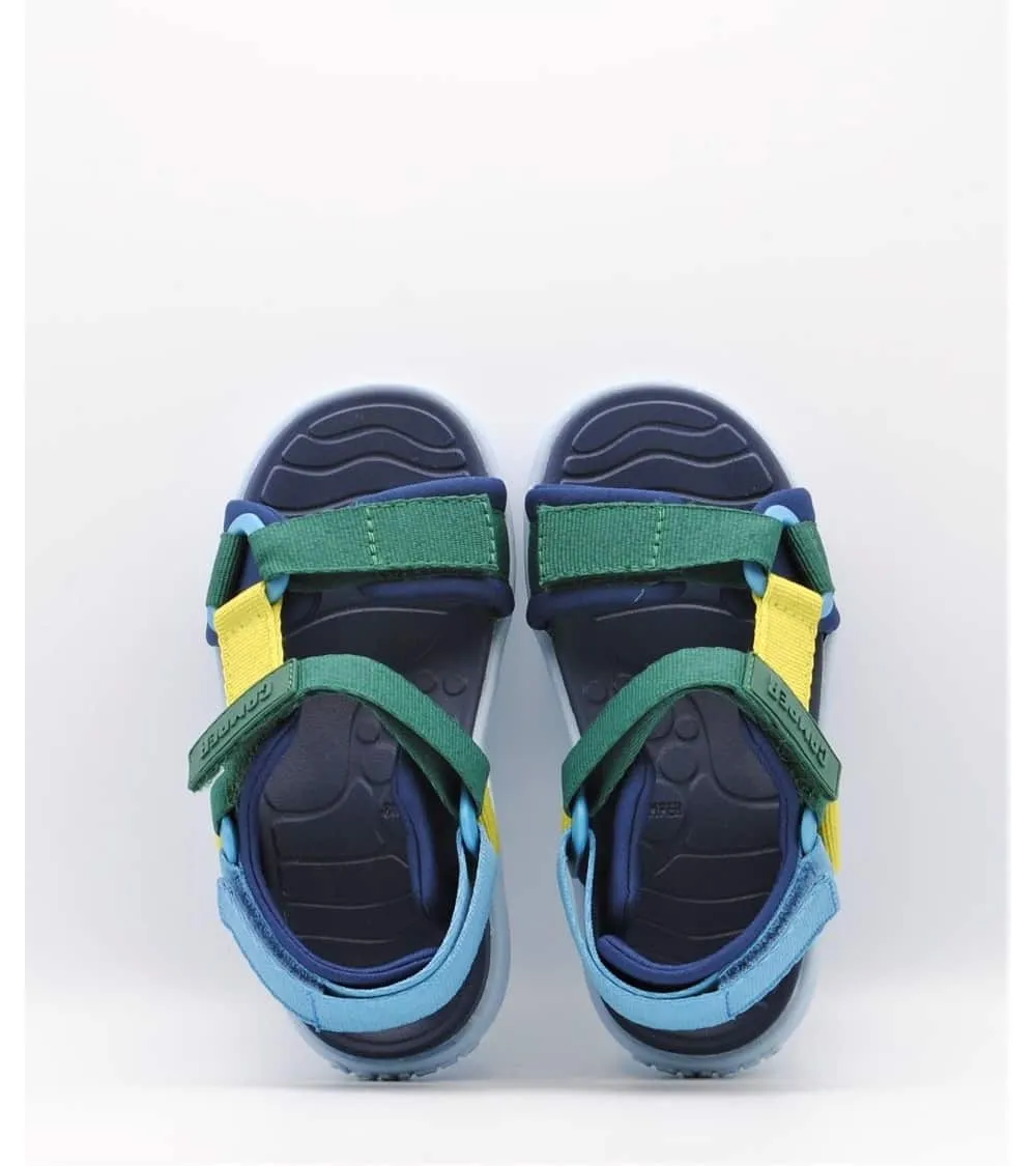 SANDALIAS NIÑO CAMPER WOUS TIRAS VELCRO AZUL