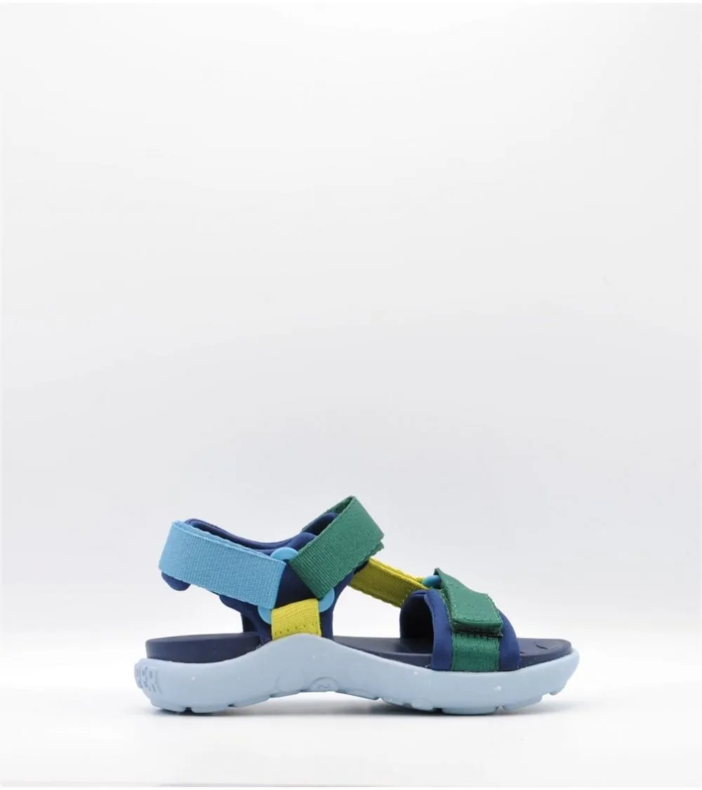 SANDALIAS NIÑO CAMPER WOUS TIRAS VELCRO AZUL