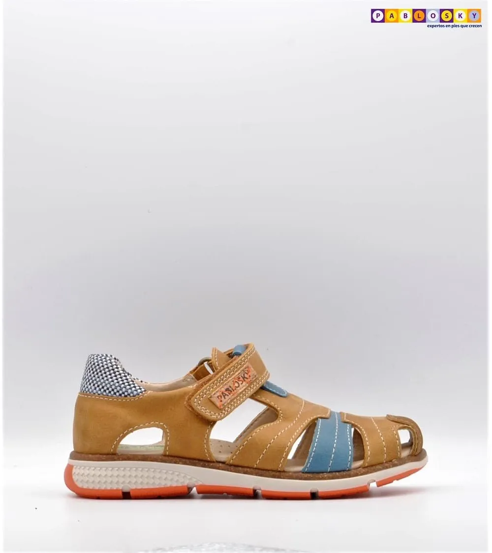 SANDALIAS PABLOSKY NIÑO VELCRO CAMEL