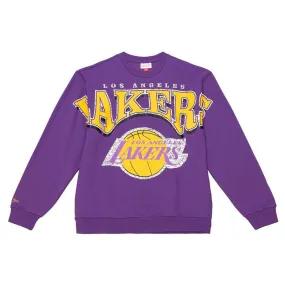 SUDADERA FASHION FLEECE CREW LOS ÁNGELES LAKERS