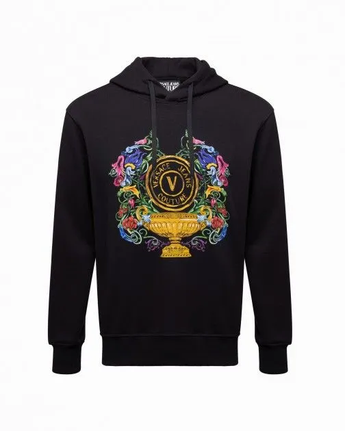 Sudadera Versace Jeans Couture 74GAIF01 Negro