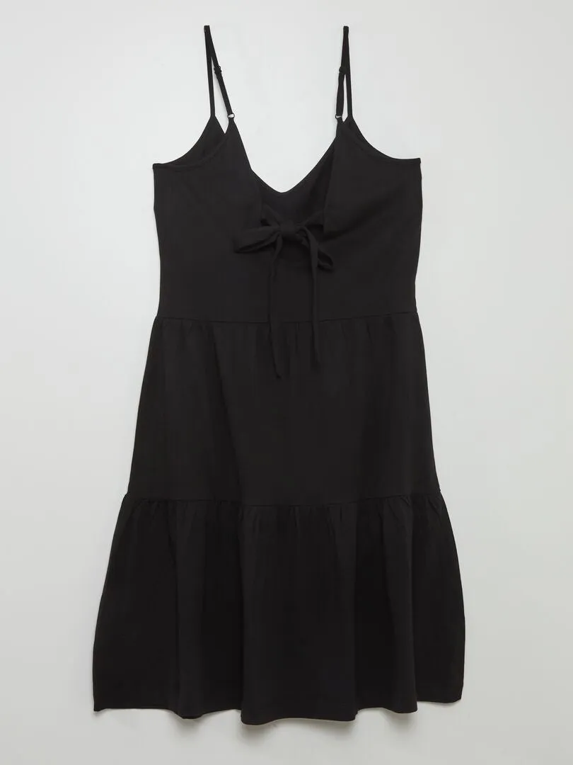 Vestido de tirantes finos 'JDY' - NEGRO