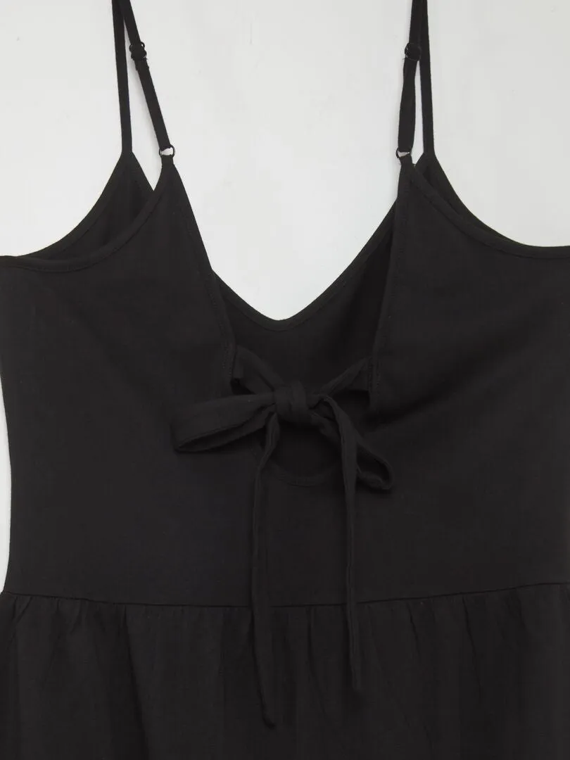 Vestido de tirantes finos 'JDY' - NEGRO