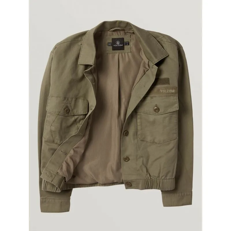 Volcom ARMY WHALER JACKET (ARMY GREEN COMBO) Mujer