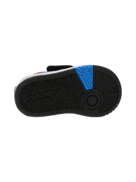 Zapatilla Adidas Hoops Negro Azul Niño