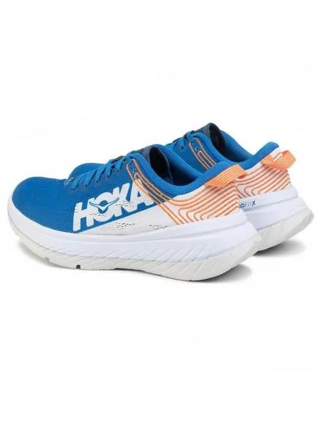 zapatilla hoka m carbonx azul hombre