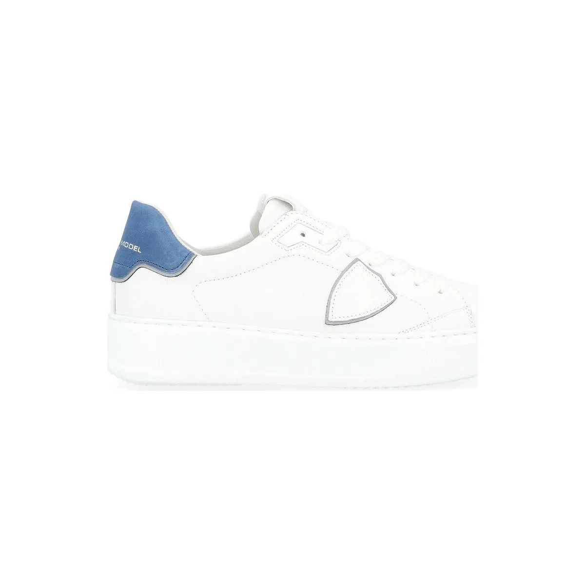 Zapatilla  modelo Temple azul y blanco