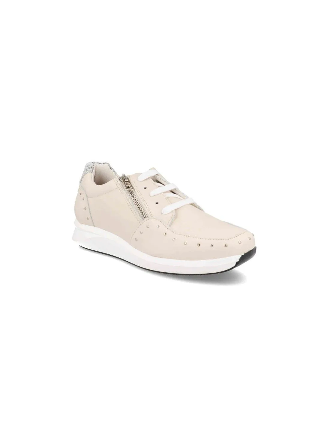 Zapatilla mujer casual beige