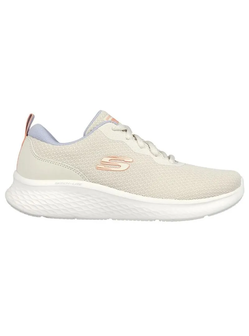 Zapatilla Mujer Skechers Lite Beige