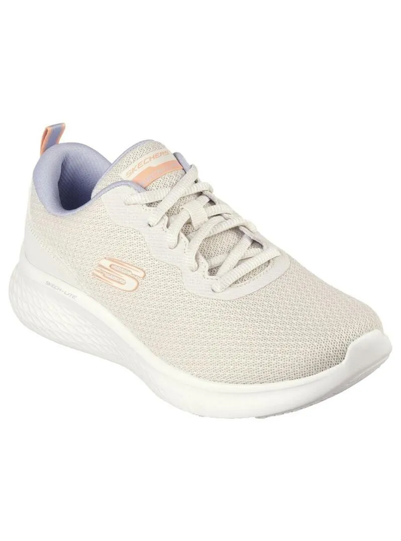 Zapatilla Mujer Skechers Lite Beige