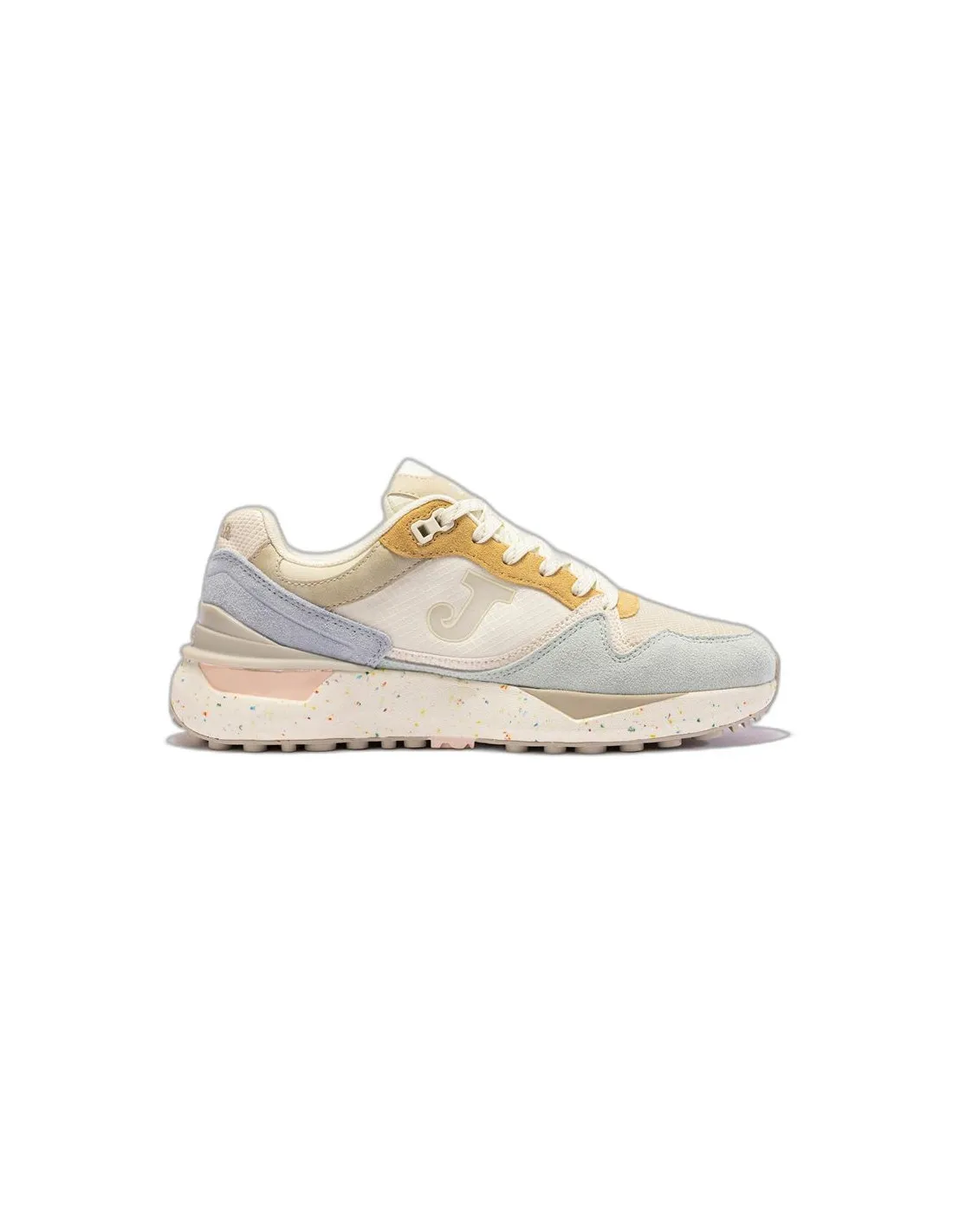 Zapatillas Casual Joma C.3080 Lady 2416 Beige Verde Rosa Niña