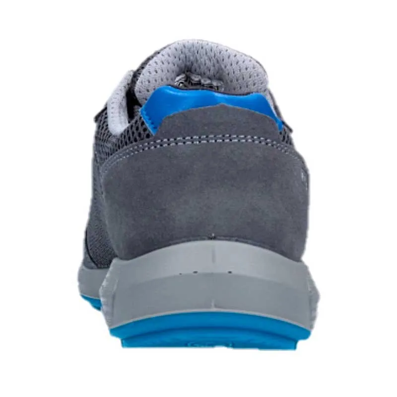 Zapato de seguridad deportivo gris y azul Gravity S1P SRC - J'hayber Works