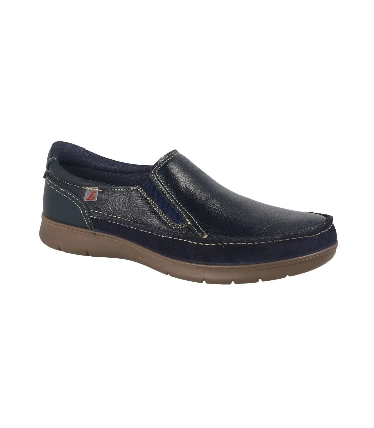 Zapato mocasín para hombre en azul marino