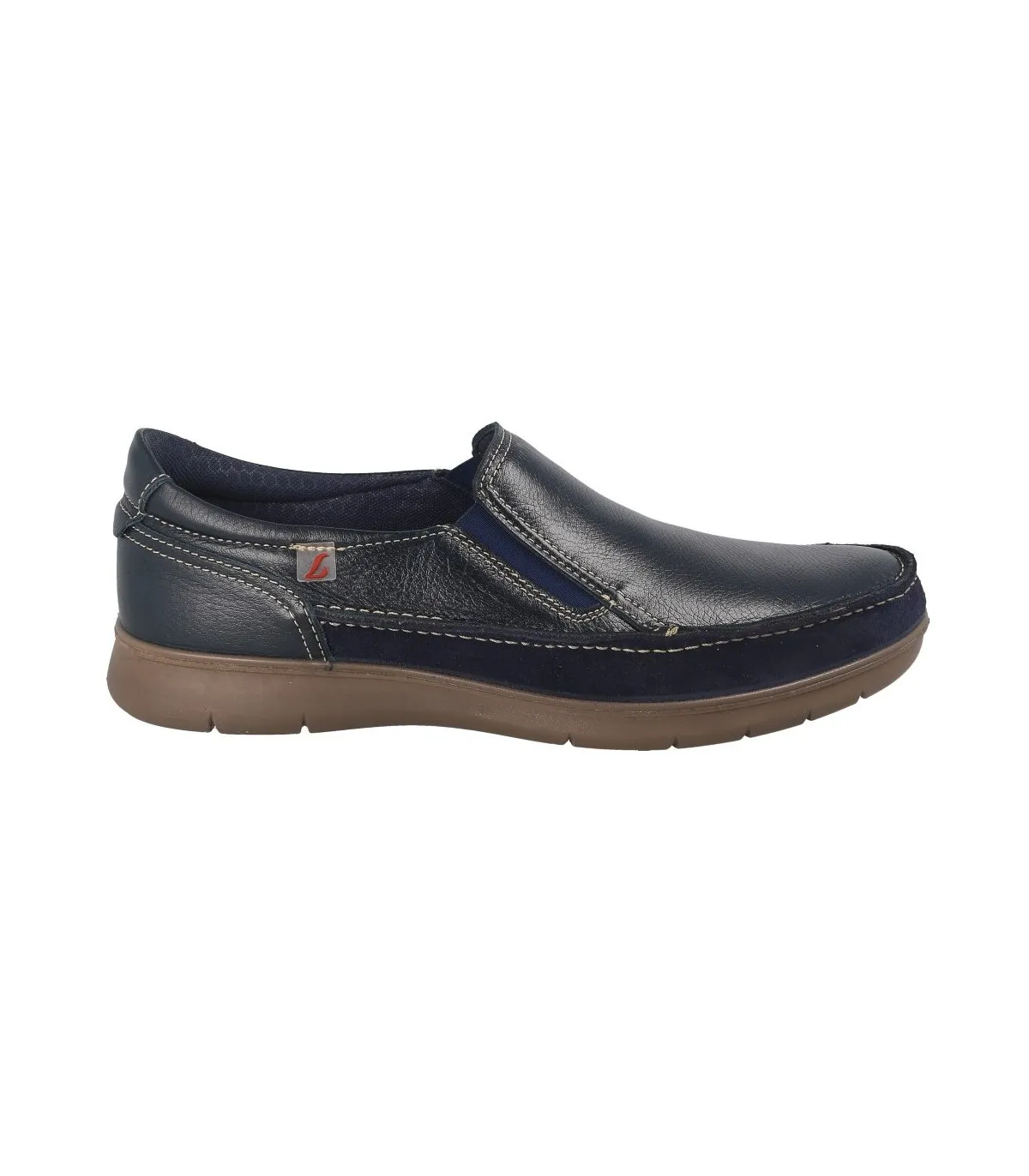 Zapato mocasín para hombre en azul marino