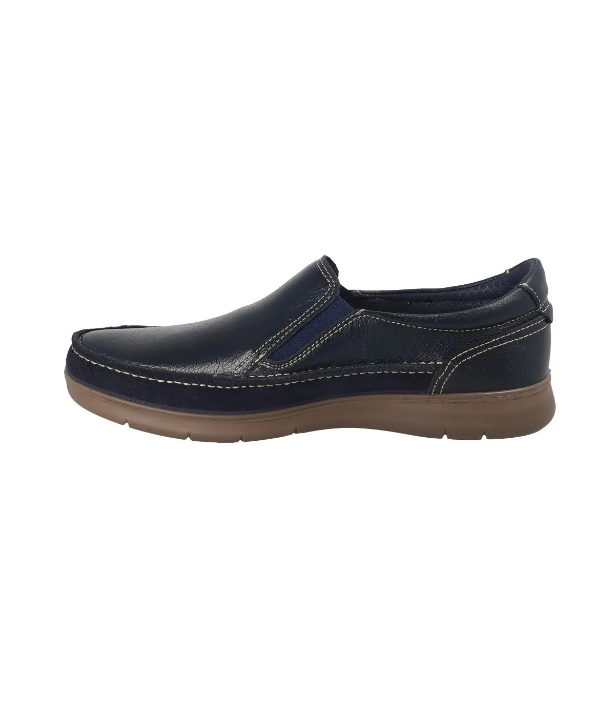 Zapato mocasín para hombre en azul marino